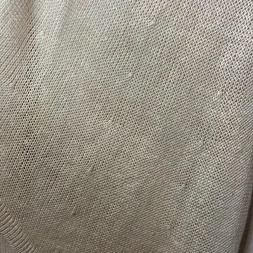 Eileen Fisher Linen Knit Waterfall Tan Vest XS/TP - Picture 8 of 11